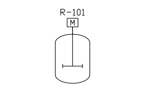 Preview of the Reactor, agitated symbol, block PEQ_RX_AGIT