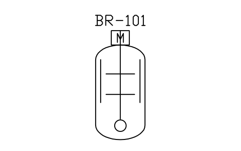 Preview of the Fermenter / bioreactor symbol, block PEQ_RX_FERMENTER