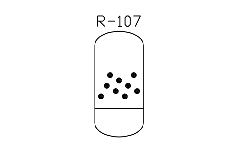 Preview of the Reactor, fluidised bed symbol, block PEQ_RX_FLUID_BED