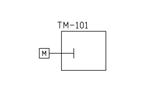 Preview of the Tank with side-entry mixer symbol, block PEQ_RX_SIDEMIX