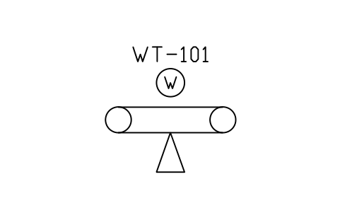 Preview of the Belt weigher symbol, block PEQ_SCALE_BELT