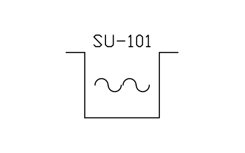 Preview of the Sump / pit symbol, block PEQ_SUMP