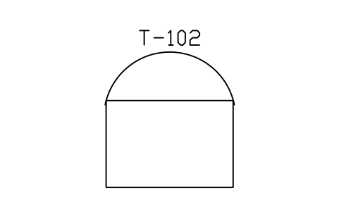 Preview of the Tank, dome roof symbol, block PEQ_TANK_DOME