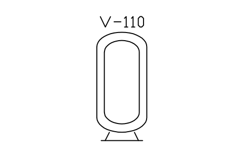 Preview of the Vacuum-insulated vessel symbol, block PEQ_VES_CRYO