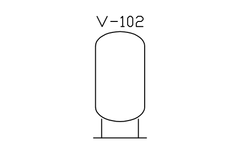 Preview of the Vessel, vertical, skirt symbol, block PEQ_VES_VERT_SKIRT