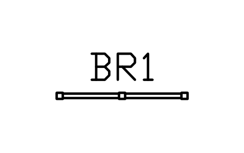 Aperçu du symbole Handrail, plan, 1200, bloc ARCH_RAIL_PLAN