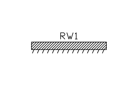 Aperçu du symbole Retaining wall, reinforced concrete, bloc ARCH_STRUCT_RETAINING_WALL