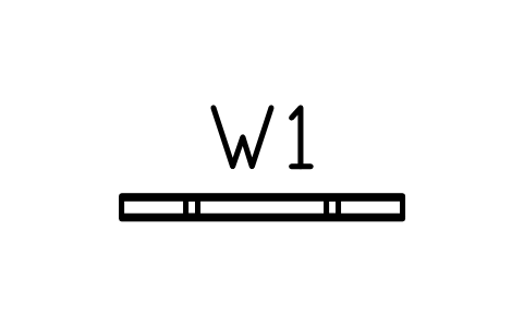 Aperçu du symbole Partition, metal stud 100, bloc ARCH_WALL_STUD
