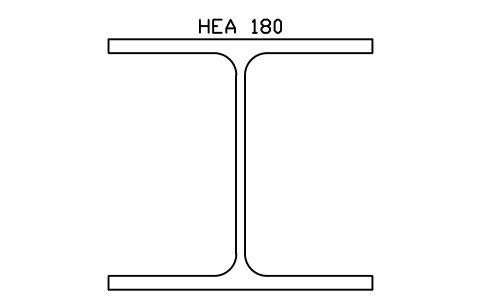 Vorschau des Symbols HEA 180, Block SEC_HEA180