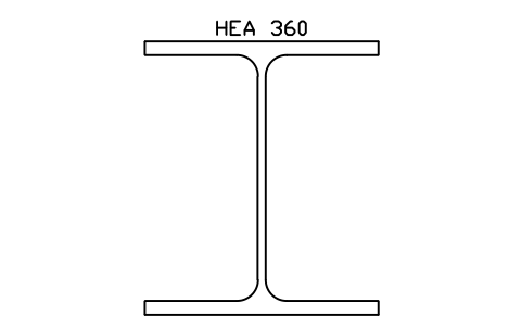 Vorschau des Symbols HEA 360, Block SEC_HEA360