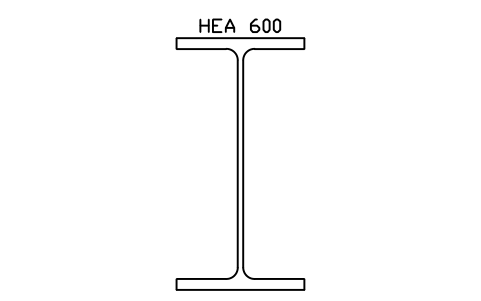Vorschau des Symbols HEA 600, Block SEC_HEA600
