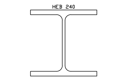Vorschau des Symbols HEB 240, Block SEC_HEB240