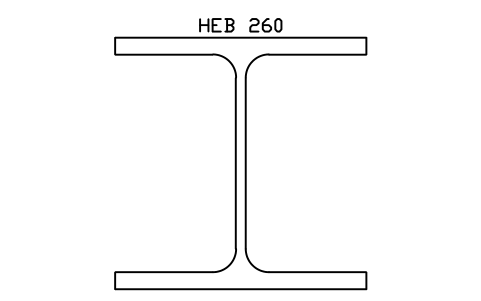 Vorschau des Symbols HEB 260, Block SEC_HEB260