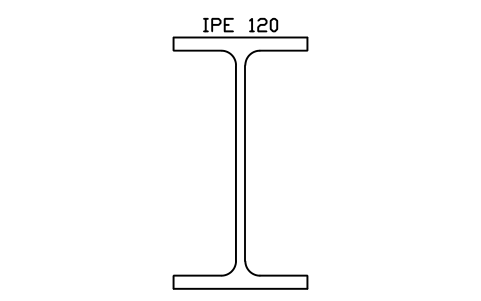 Vorschau des Symbols IPE 120, Block SEC_IPE120