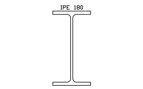 Vorschau des Symbols IPE 180, Block SEC_IPE180