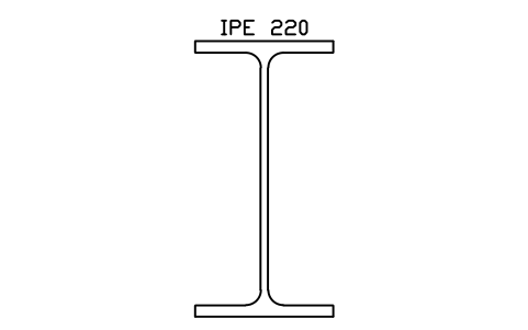 Vorschau des Symbols IPE 220, Block SEC_IPE220