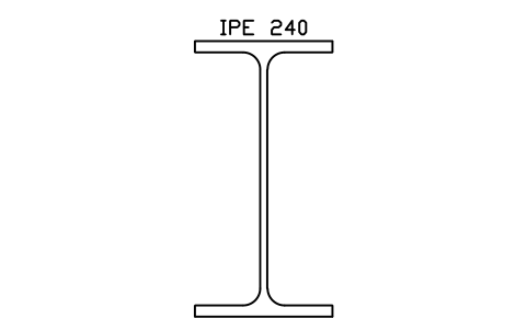 Vorschau des Symbols IPE 240, Block SEC_IPE240