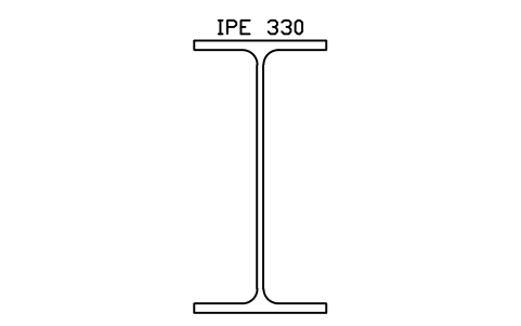 Vorschau des Symbols IPE 330, Block SEC_IPE330