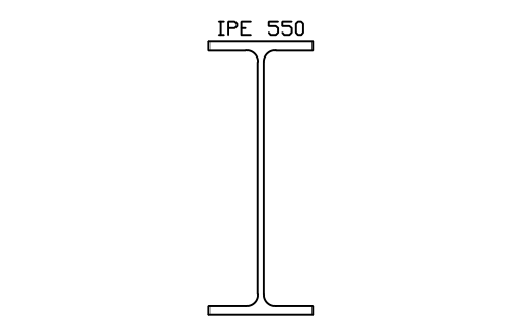 Vorschau des Symbols IPE 550, Block SEC_IPE550