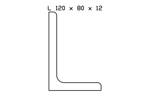 Vorschau des Symbols L 120 x 80 x 12, Block SEC_L120X80X12