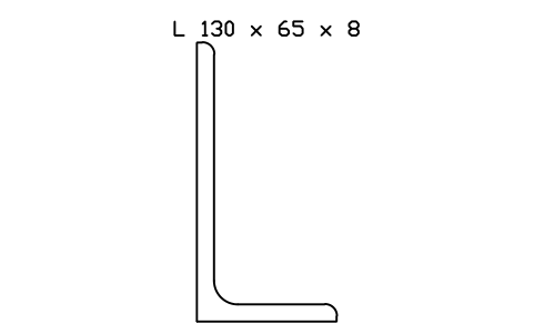 Vorschau des Symbols L 130 x 65 x 8, Block SEC_L130X65X8