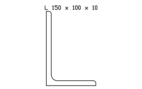 Vorschau des Symbols L 150 x 100 x 10, Block SEC_L150X100X10