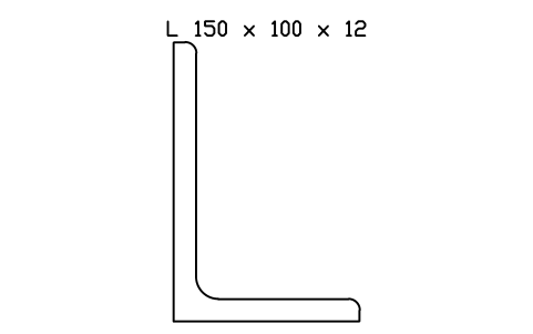 Vorschau des Symbols L 150 x 100 x 12, Block SEC_L150X100X12