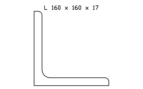 Vorschau des Symbols L 160 x 160 x 17, Block SEC_L160X160X17