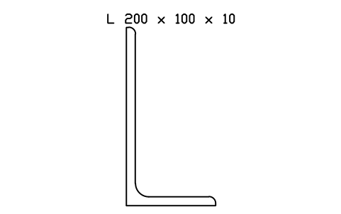Vorschau des Symbols L 200 x 100 x 10, Block SEC_L200X100X10