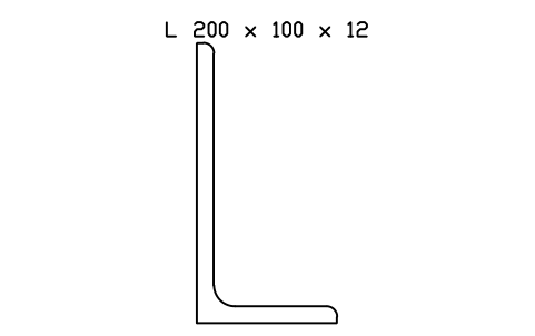 Vorschau des Symbols L 200 x 100 x 12, Block SEC_L200X100X12