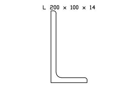 Vorschau des Symbols L 200 x 100 x 14, Block SEC_L200X100X14