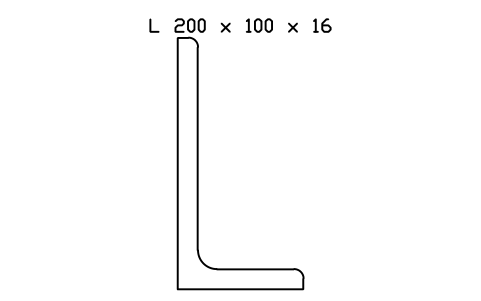 Vorschau des Symbols L 200 x 100 x 16, Block SEC_L200X100X16