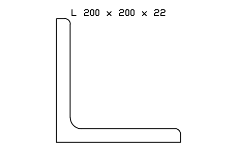 Vorschau des Symbols L 200 x 200 x 22, Block SEC_L200X200X22