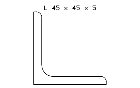 Vorschau des Symbols L 45 x 45 x 5, Block SEC_L45X45X5