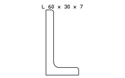 Vorschau des Symbols L 60 x 30 x 7, Block SEC_L60X30X7