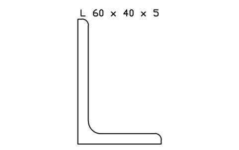 Vorschau des Symbols L 60 x 40 x 5, Block SEC_L60X40X5