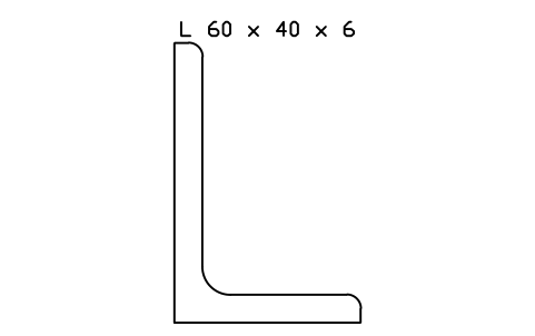Vorschau des Symbols L 60 x 40 x 6, Block SEC_L60X40X6