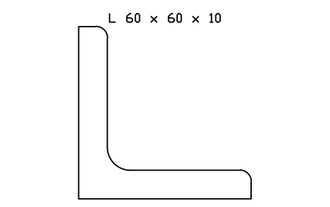 Vorschau des Symbols L 60 x 60 x 10, Block SEC_L60X60X10