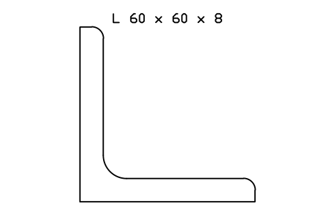 Vorschau des Symbols L 60 x 60 x 8, Block SEC_L60X60X8