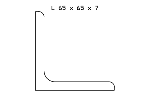 Vorschau des Symbols L 65 x 65 x 7, Block SEC_L65X65X7