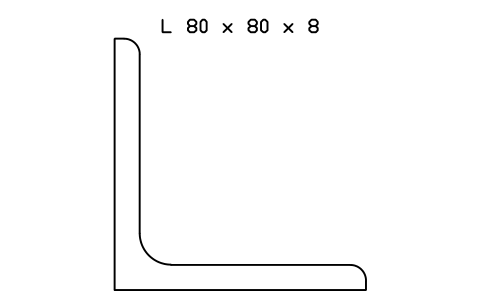 Vorschau des Symbols L 80 x 80 x 8, Block SEC_L80X80X8