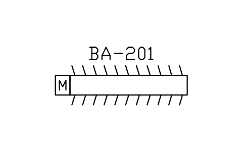 Anteprima del simbolo Brush rotor aerator, blocco WTR_AERATOR_BRUSH