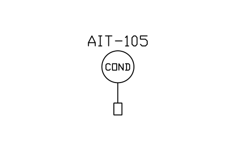 Anteprima del simbolo Conductivity analyser, blocco WTR_AN_COND