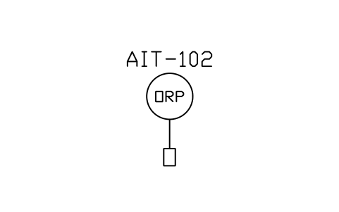 Anteprima del simbolo ORP analyser, blocco WTR_AN_ORP