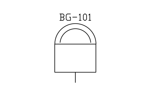 Anteprima del simbolo Biogas holder, double membrane, blocco WTR_BIOGAS_HOLDER
