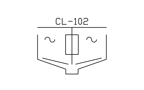 Anteprima del simbolo Clarifier, circular, section, blocco WTR_CLARIFIER_SECT