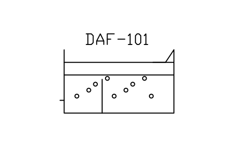 Anteprima del simbolo Flotation unit (DAF), blocco WTR_DAF