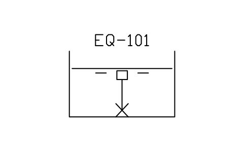 Anteprima del simbolo Equalisation tank, mixed, blocco WTR_EQ_TANK