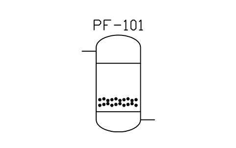 Anteprima del simbolo Pressure filter, sand, blocco WTR_FILTER_SAND