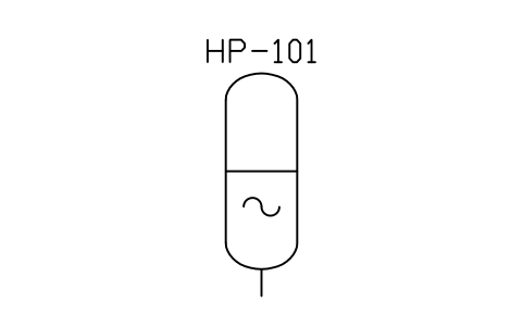 Anteprima del simbolo Hydropneumatic tank, blocco WTR_HYDROPNEU